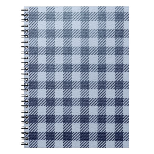 Caderno Espiral Xadrez azul (Frente)