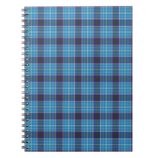 Caderno Espiral Xadrez Azul, Tartan do Texas