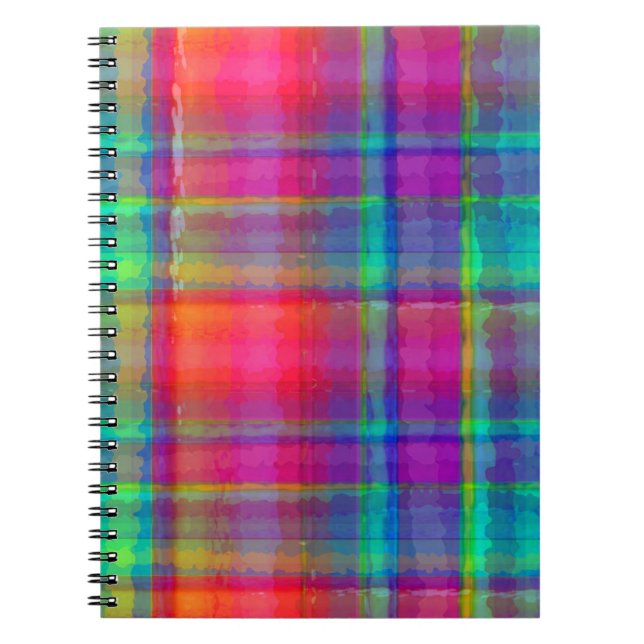Caderno Espiral Xadrez brilhante (Frente)