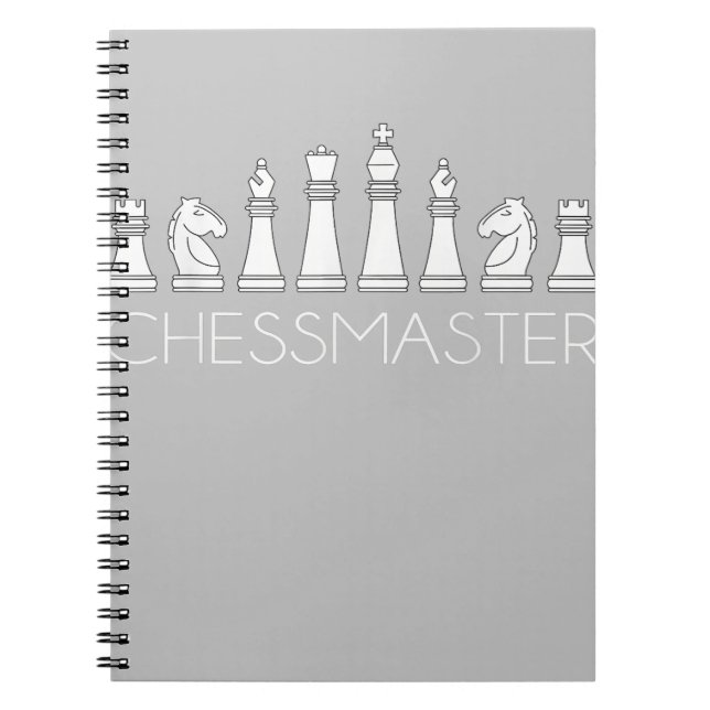 Caderno Espiral Xadrez - Chessmaster (Frente)