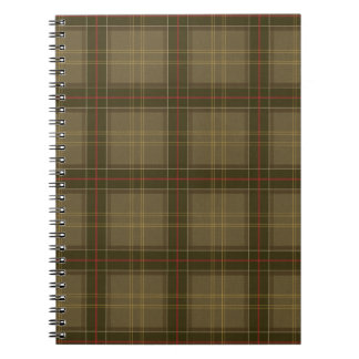 Caderno Espiral Xadrez Clássico em Tabaco