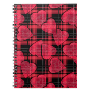 Caderno Espiral Xadrez de amor