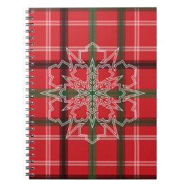 Caderno Espiral Xadrez de Natal