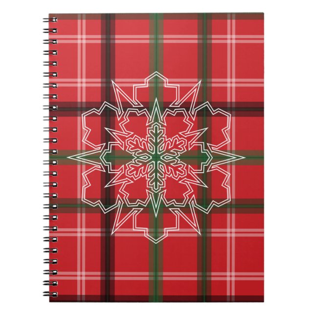 Caderno Espiral Xadrez de Natal (Frente)