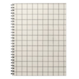 Caderno Espiral Xadrez de Vidro Carvão