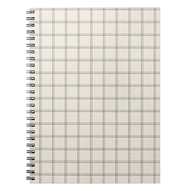 Caderno Espiral Xadrez de Vidro Carvão (Frente)