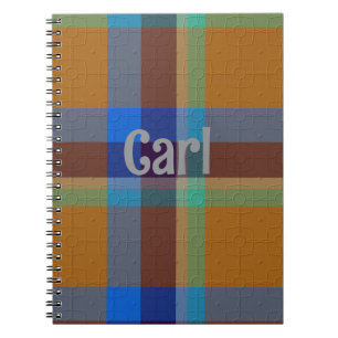 Caderno Espiral Xadrez Decorativo