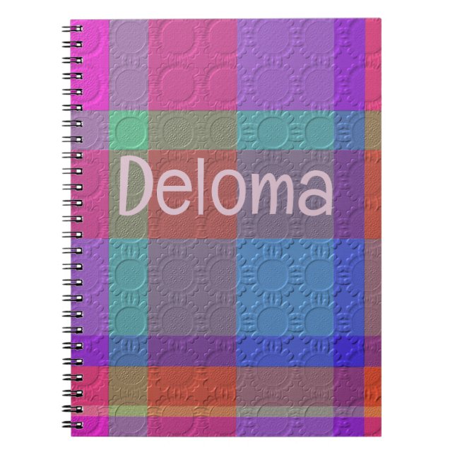 Caderno Espiral Xadrez Decorativo (Frente)
