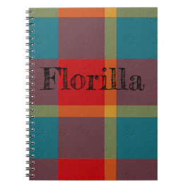 Caderno Espiral Xadrez Decorativo