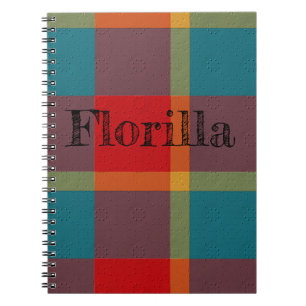 Caderno Espiral Xadrez Decorativo