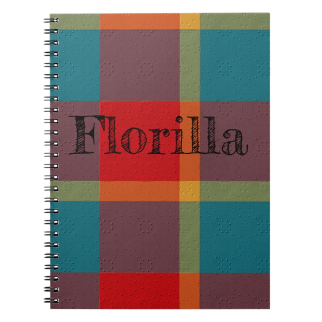 Caderno Espiral Xadrez Decorativo (Frente)
