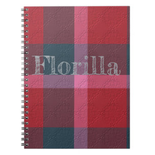 Caderno Espiral Xadrez Decorativo