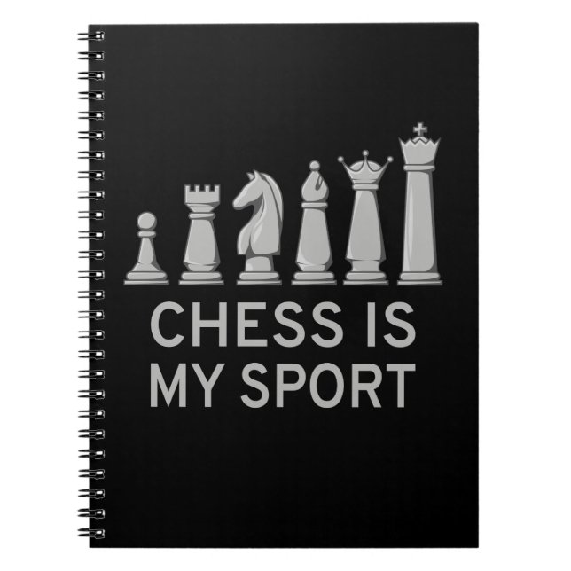 Caderno Espiral Xadrez É Meu Esporte (Frente)