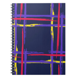 Caderno Espiral Xadrez. Tiras De Grunge Sem Costura. Textura abstr