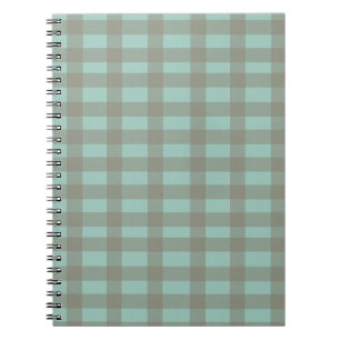 Caderno Espiral Xadrez verde