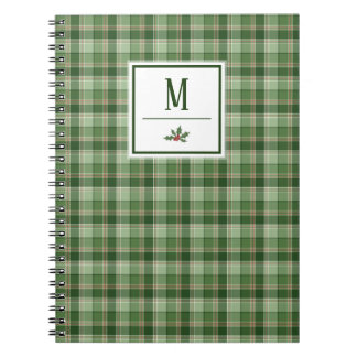 Caderno Espiral Xadrez Verde Personalizado