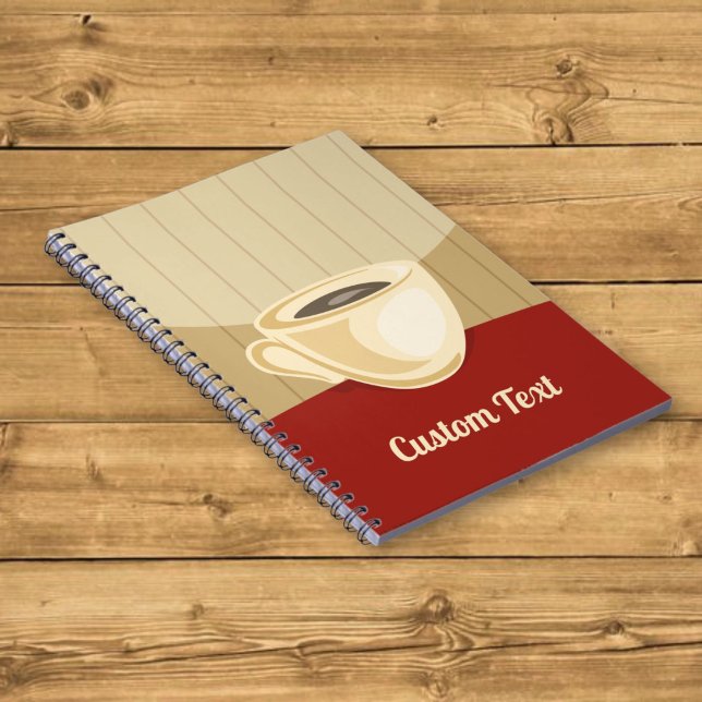 Caderno Espiral Xícara de café (Criador carregado)