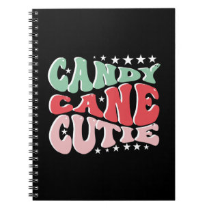 Caderno Espiral Xmas Gift Candy Cane Cutie