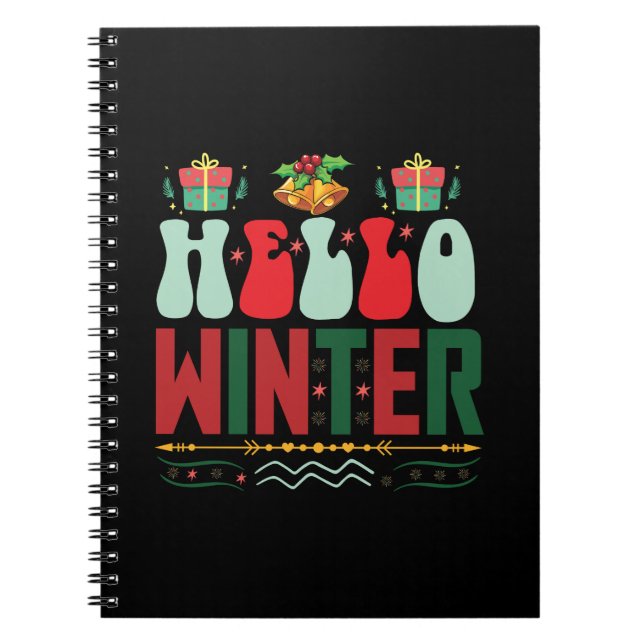 Caderno Espiral Xmas Gift Hello Winter (Frente)