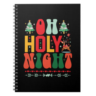 Caderno Espiral Xmas Gift Oh Santa Noite