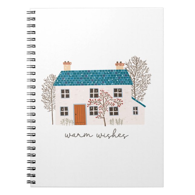 Caderno Espiral Xmas Gift Warm Wish (Frente)