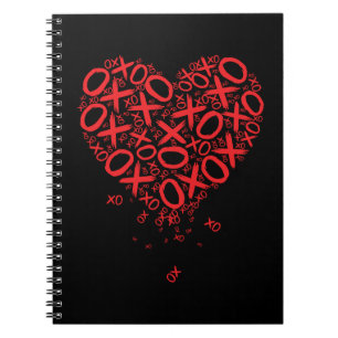 Caderno Espiral XOXO Heart
