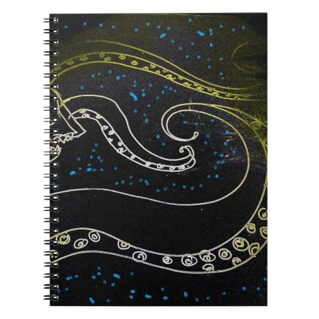 Caderno Espiral yaie Sweet escape abstrato art design (Frente)