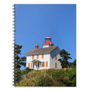 Caderno Espiral Yaquina Bay Lighthouse, Newport, Oregon