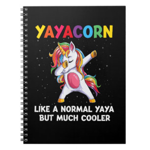 Caderno Espiral Yaya Corn Yaya Família de Aniversários Unicórn Mat