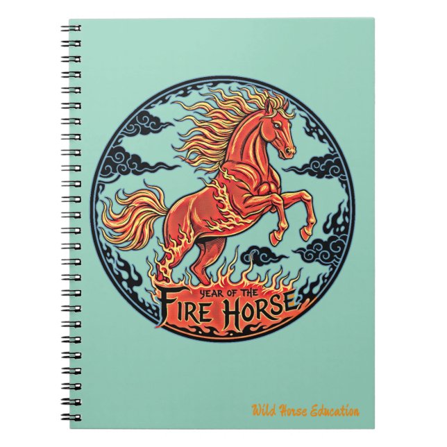 Caderno Espiral Year of the Fire Horse Notebook 2 (Frente)