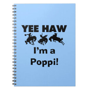 Caderno Espiral Yee Haw, sou uma camiseta e presentes