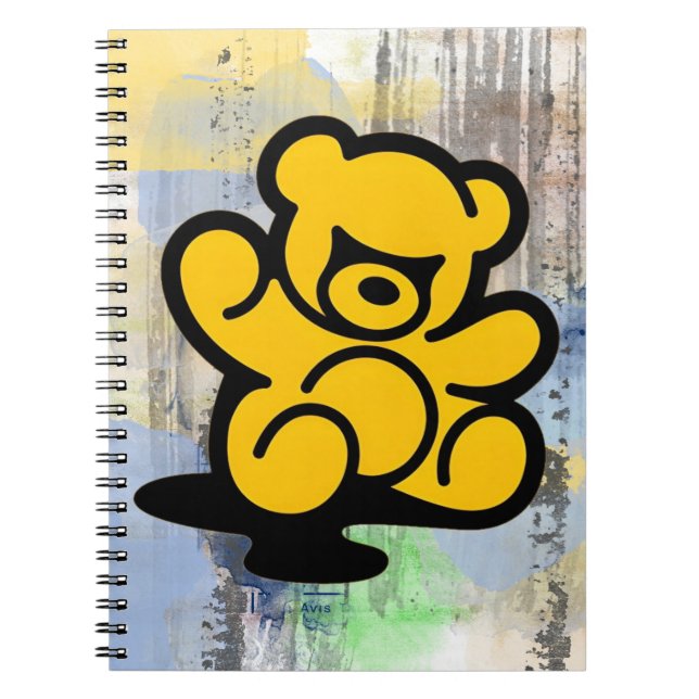 Caderno Espiral Yellow Teddy Trouble (Frente)