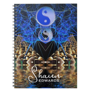 Caderno Espiral Yin Yang Fractal Visions