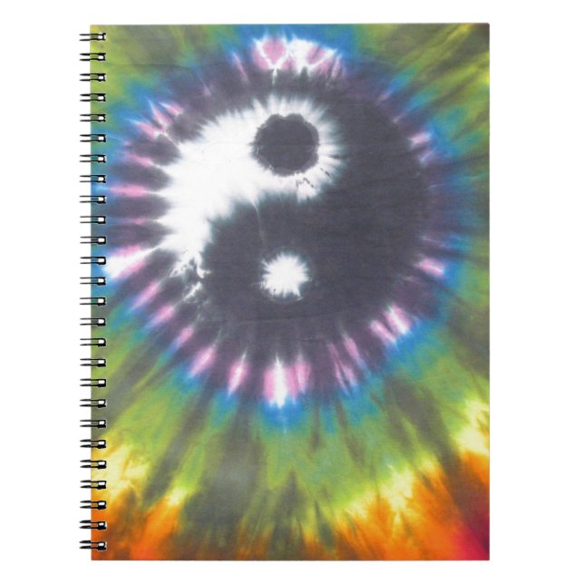 Caderno Espiral Yin Yang Tie Dye (Frente)