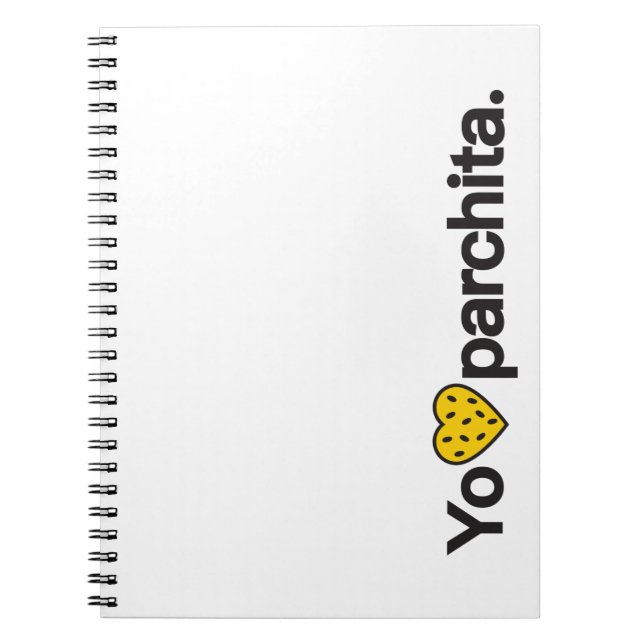 Caderno Espiral Yo Amo Parchita Notebook (Frente)