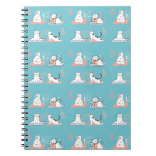 Caderno Espiral Yoga Cats Lotus