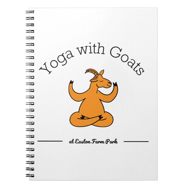Caderno Espiral Yoga com Goats (Frente)