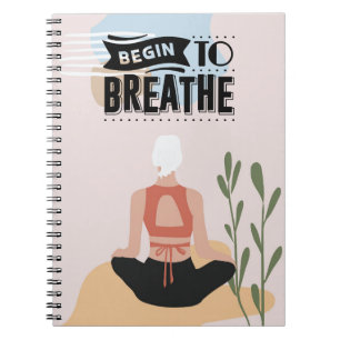 Caderno Espiral Yoga, Comece a Respirar