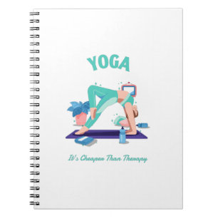 Caderno Espiral Yoga é mais barato que a terapia