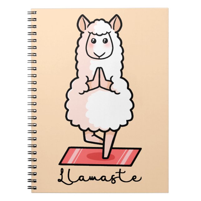 Caderno Espiral Yoga Llama - Llamaste (Frente)