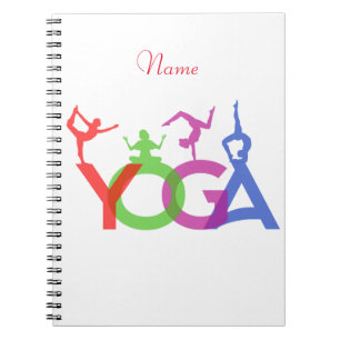 Caderno Espiral Yoga Possui Silhouettes Thunder_Cove
