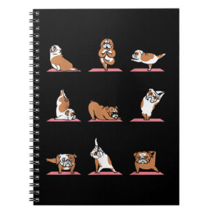 Caderno Espiral Yoga Puppy Yoga Poses e Meditati