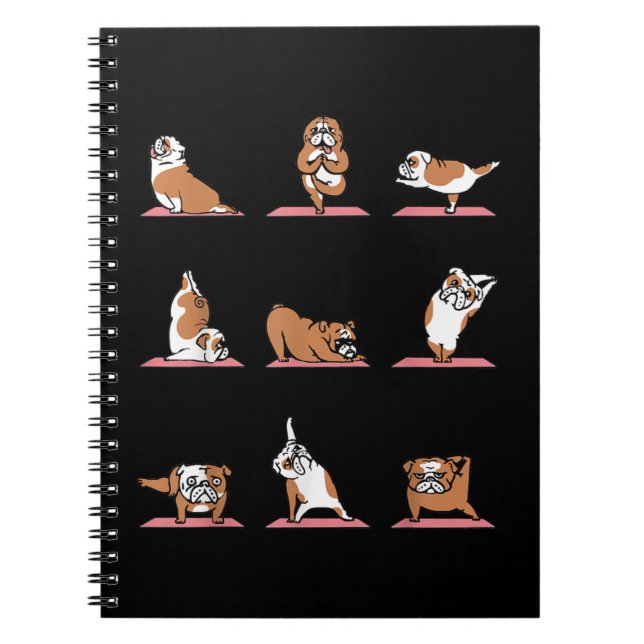 Caderno Espiral Yoga Puppy Yoga Poses e Meditati (Frente)