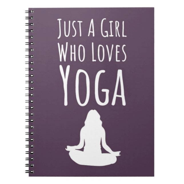 Caderno Espiral Yoga Rosa Bonita Oferece Presentes Para Meninas Pa (Frente)