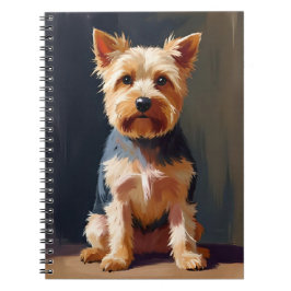 Caderno Espiral Yorkshire Terrier Dog Pet Painting