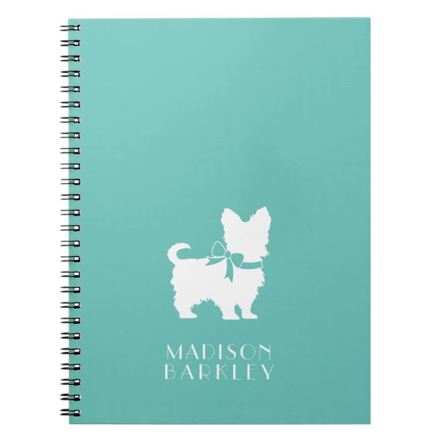 Caderno Espiral Yorkshire Terrier Dog Puppy Yorkie (Frente)