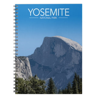 Caderno Espiral Yosemite National, California Park Stylizlized Via