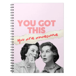 Caderno Espiral You are Awesome Pink Notebook