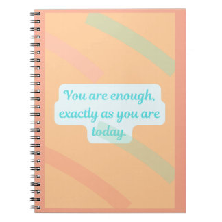 Caderno Espiral You Are Enough – Gentle Reminder Journal