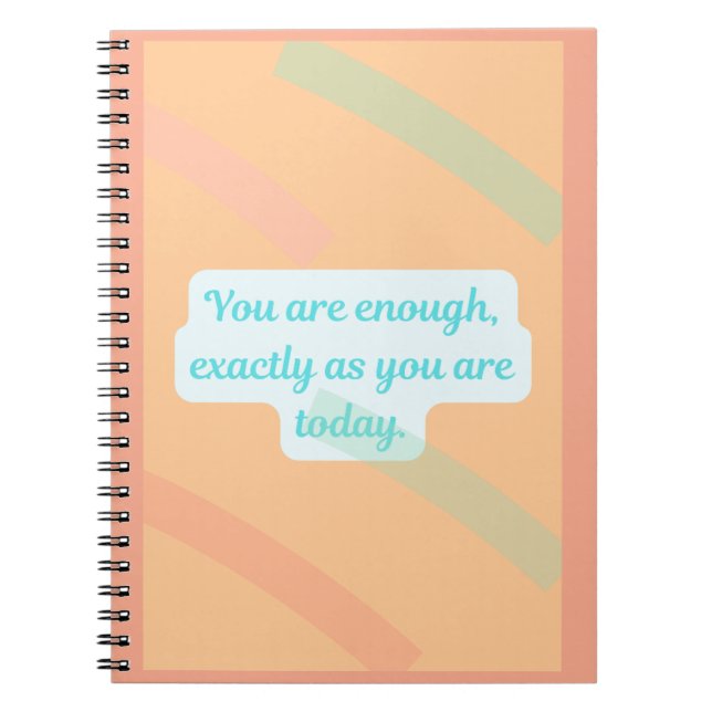 Caderno Espiral You Are Enough – Gentle Reminder Journal (Frente)